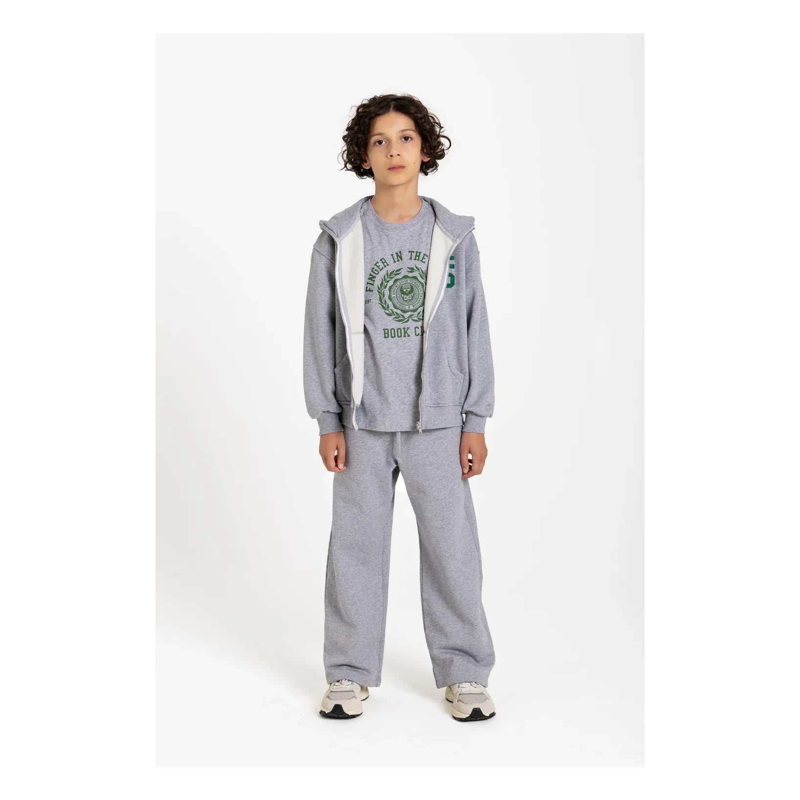 Finger in the nose - Harlan Organik Pamuk Sweatshirt | Gri melanj