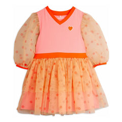 Mini Rodini - Tupfen Tüllkleid | Rosa