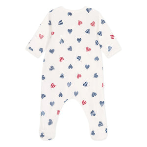 Petit Bateau - Schlafanzug aus Bio-Baumwolle Baye | Ecru