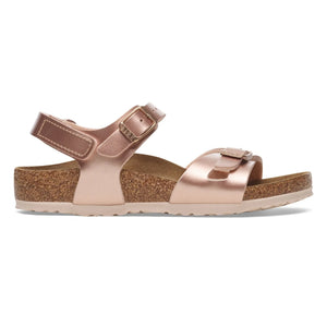 BIRKENSTOCK - Rio AS Kids Birko-Flor Kız Sandaletleri | Şampanya Rosé
