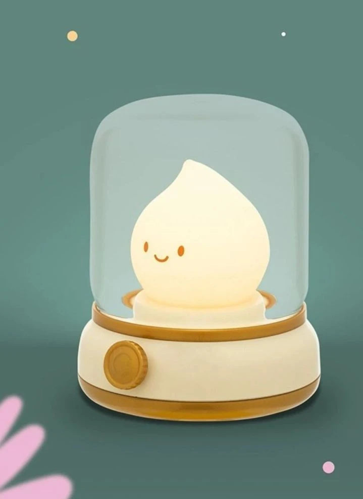 Mary's - Flammen Nachttischlampe | Creme