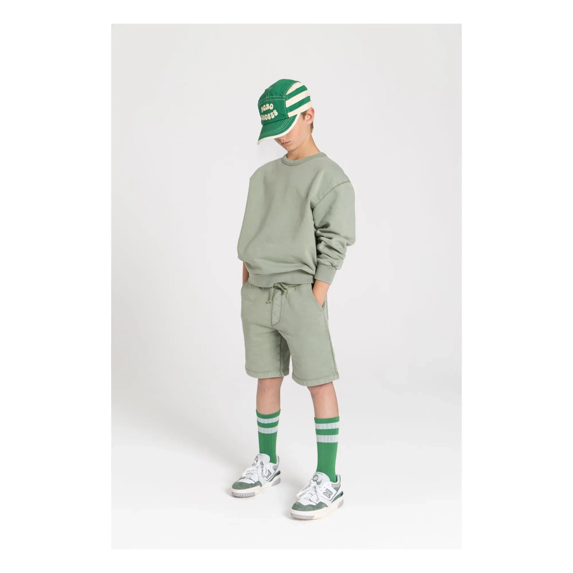 Smallable Kid - Milo Bio-Baumwollshorts | Hellkhaki