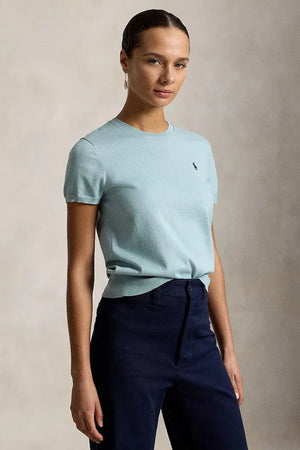 Polo Ralph Lauren Kadın Kısa Kollu Pamuklu Kazak