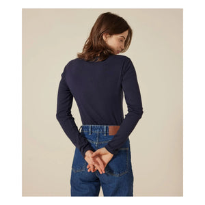 Petit Bateau - Das Kultige Langarmshirt - Damenkollektion | Marineblau