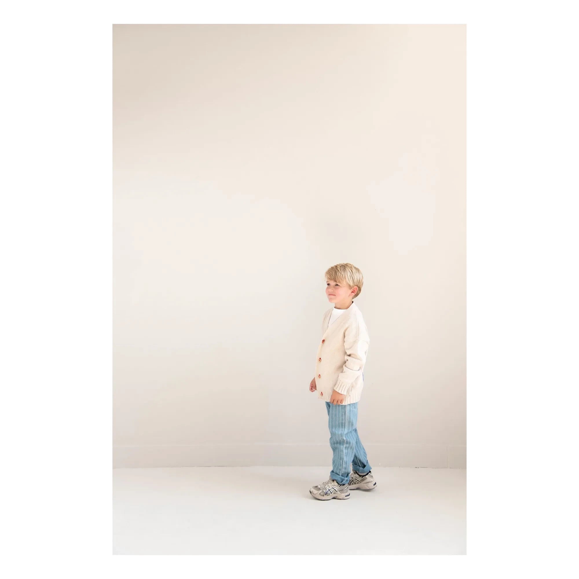 Jenest - Bio-Baumwoll gestreifte Jeans | Blau