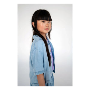 Repose AMS – Crop Tencel Hemd | Helles Denim