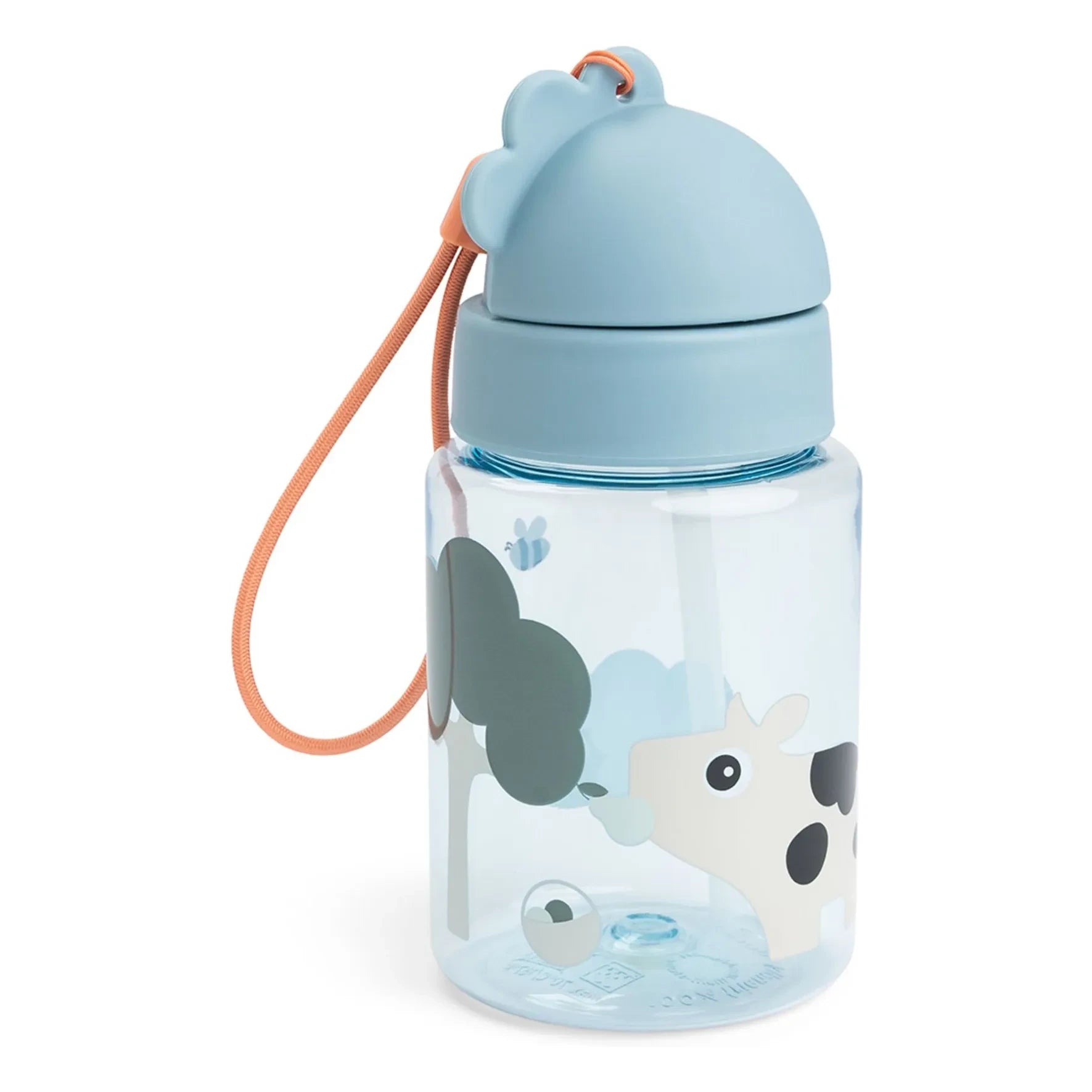 Done by deer - Tiny Farm Trinkflasche - 280 ml | Hellblau