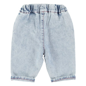Piupiuchick – Jeans mit geradem Bein für Babys | Washed Blue
