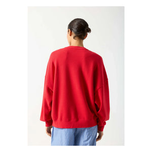 American Vintage - Atubay Baumwoll-Sweatshirt | Tomatenrot