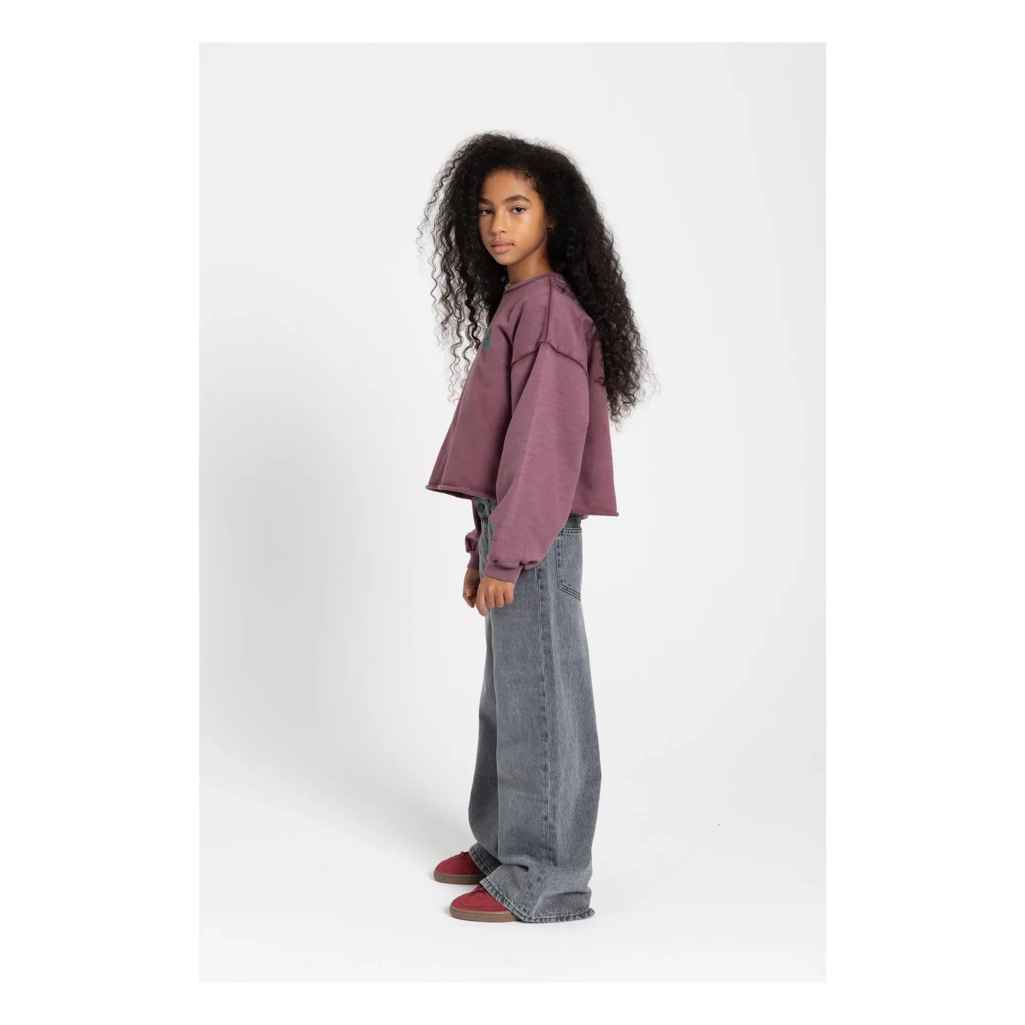 Finger in the nose - Jean Large April | Graues Denim