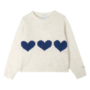 Mipounet - Mia Hearts Pullover | Creme