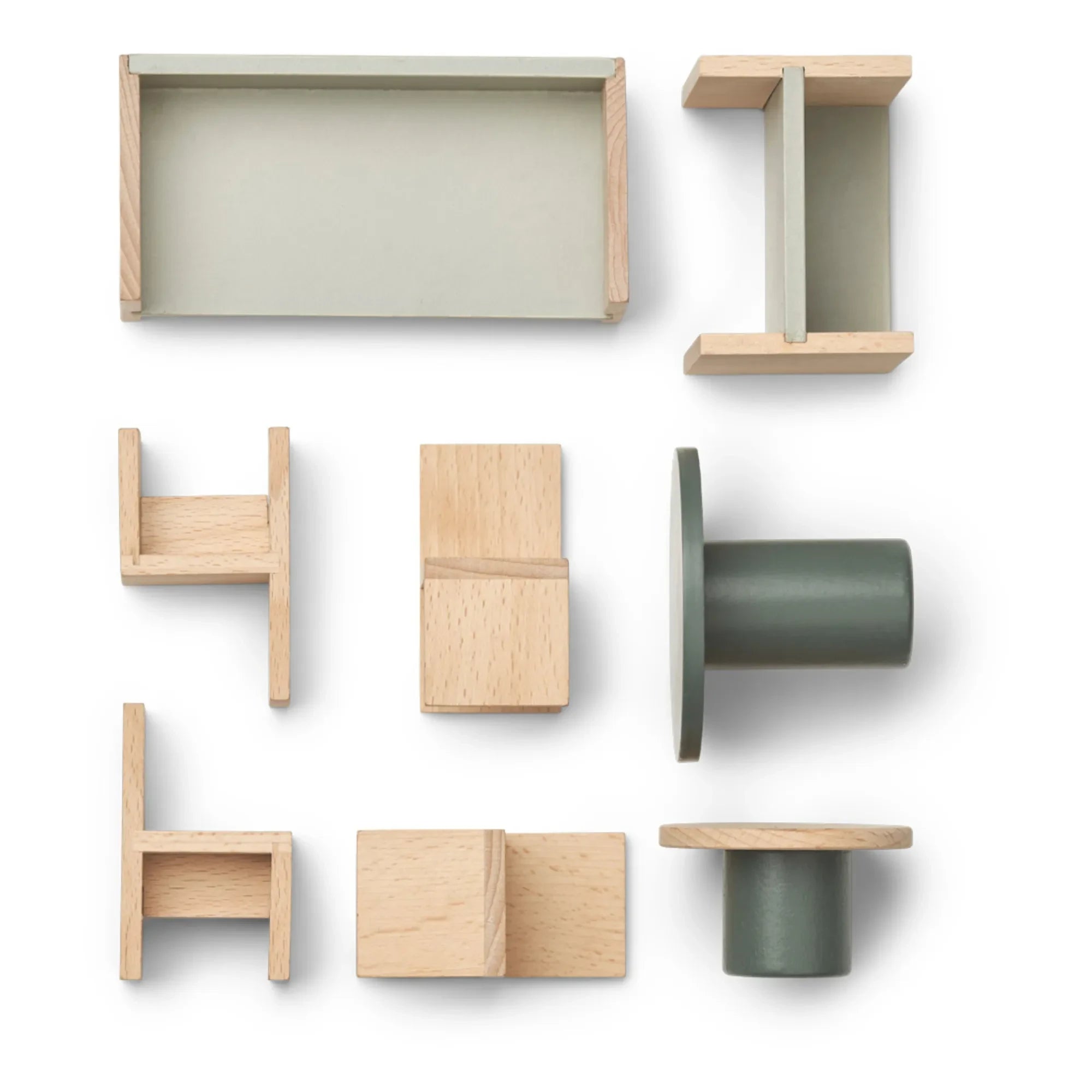 Liewood – Puppenhaus Wohnzimmermöbel-Set | Grün