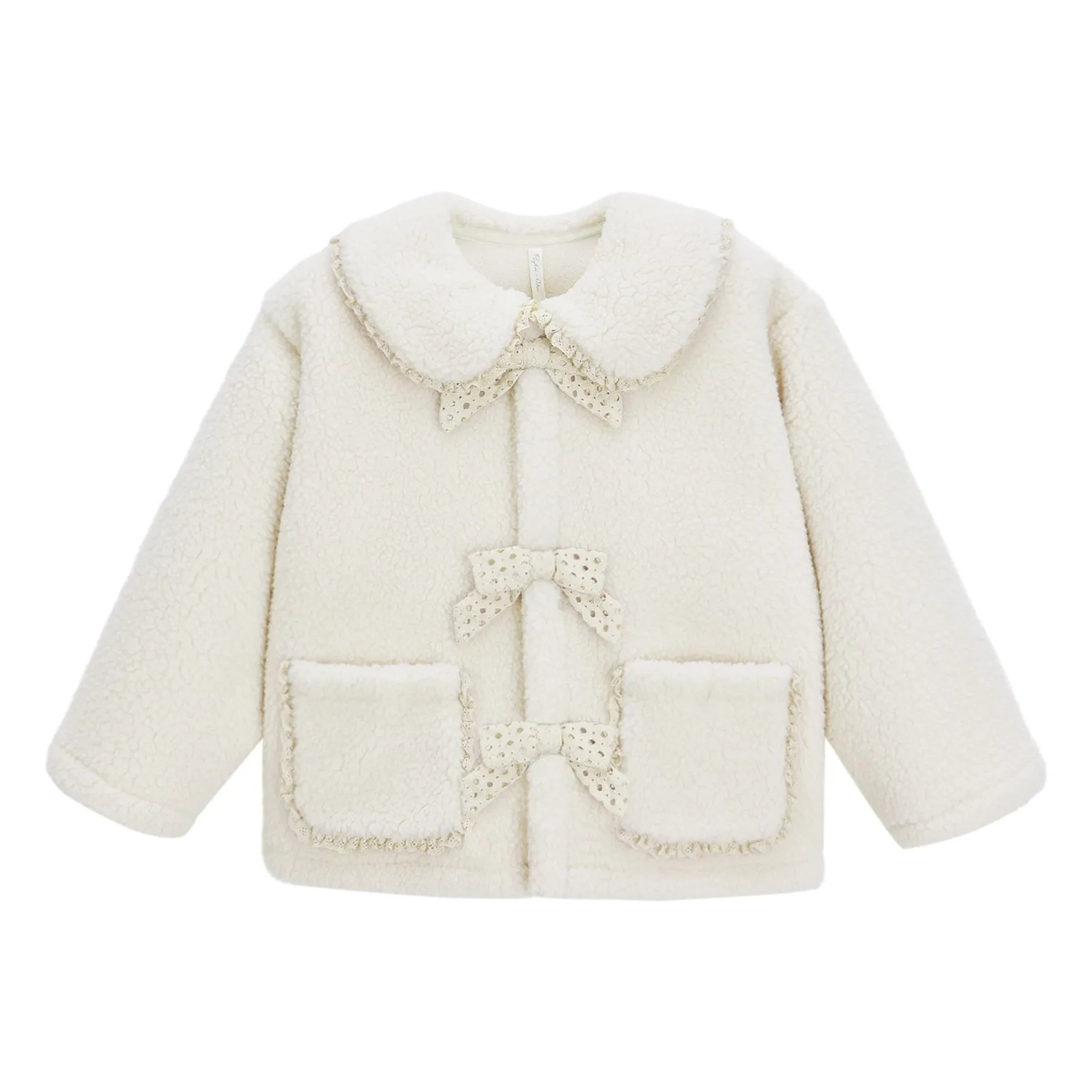 Rylee + Cru - Ecru Sherpa-Jacke
