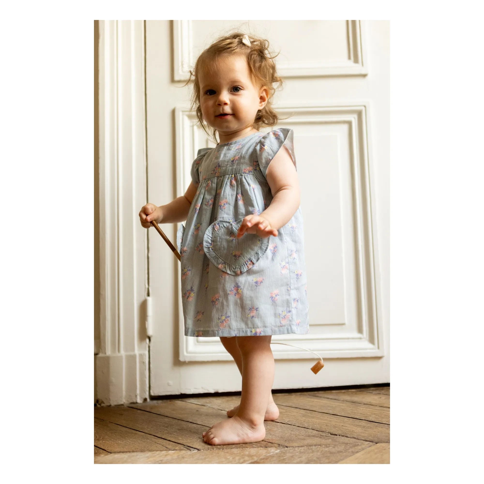 Louis Louise - Ethie Bouquets elbise | Soluk mavi