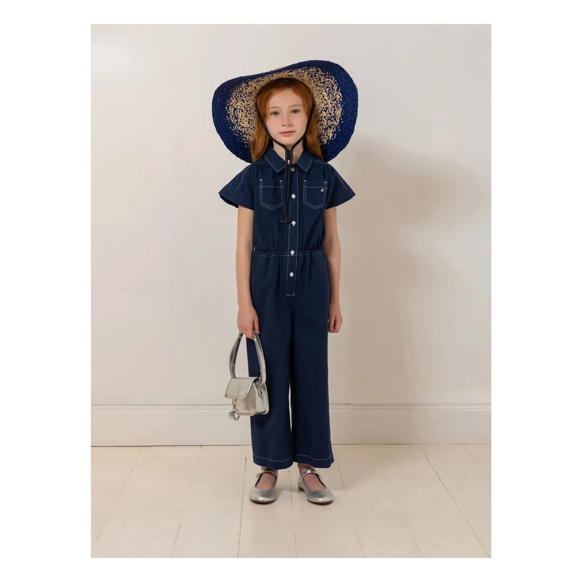 Bonpoint - Denim Lania Bio-Baumwoll-Overall | Indigo blau