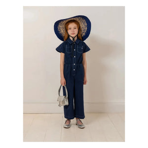 Bonpoint - Denim Lania Bio-Baumwoll-Overall | Indigo blau