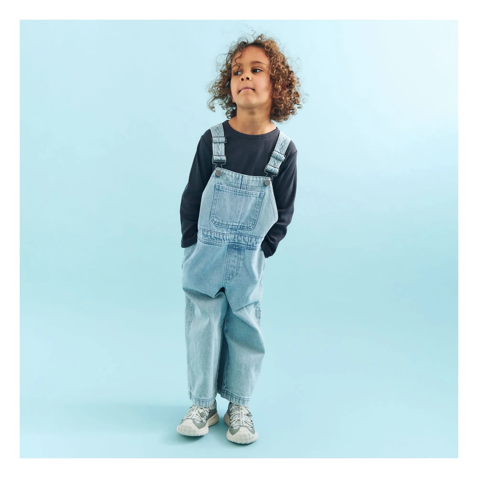 Wheat - Denim Marley Bio-Baumwoll-Latzhose | Hellblau