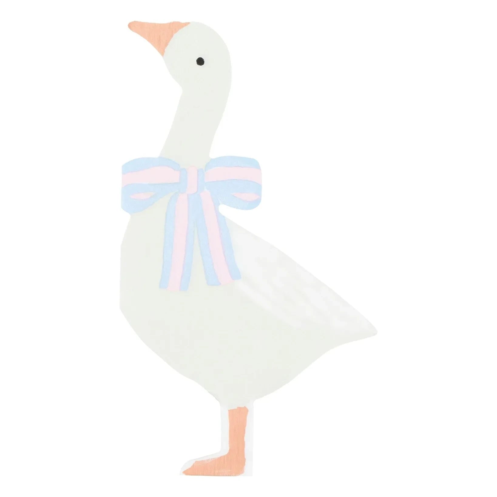 Meri Meri - Gans Papierservietten - 16er-Set | Weiß