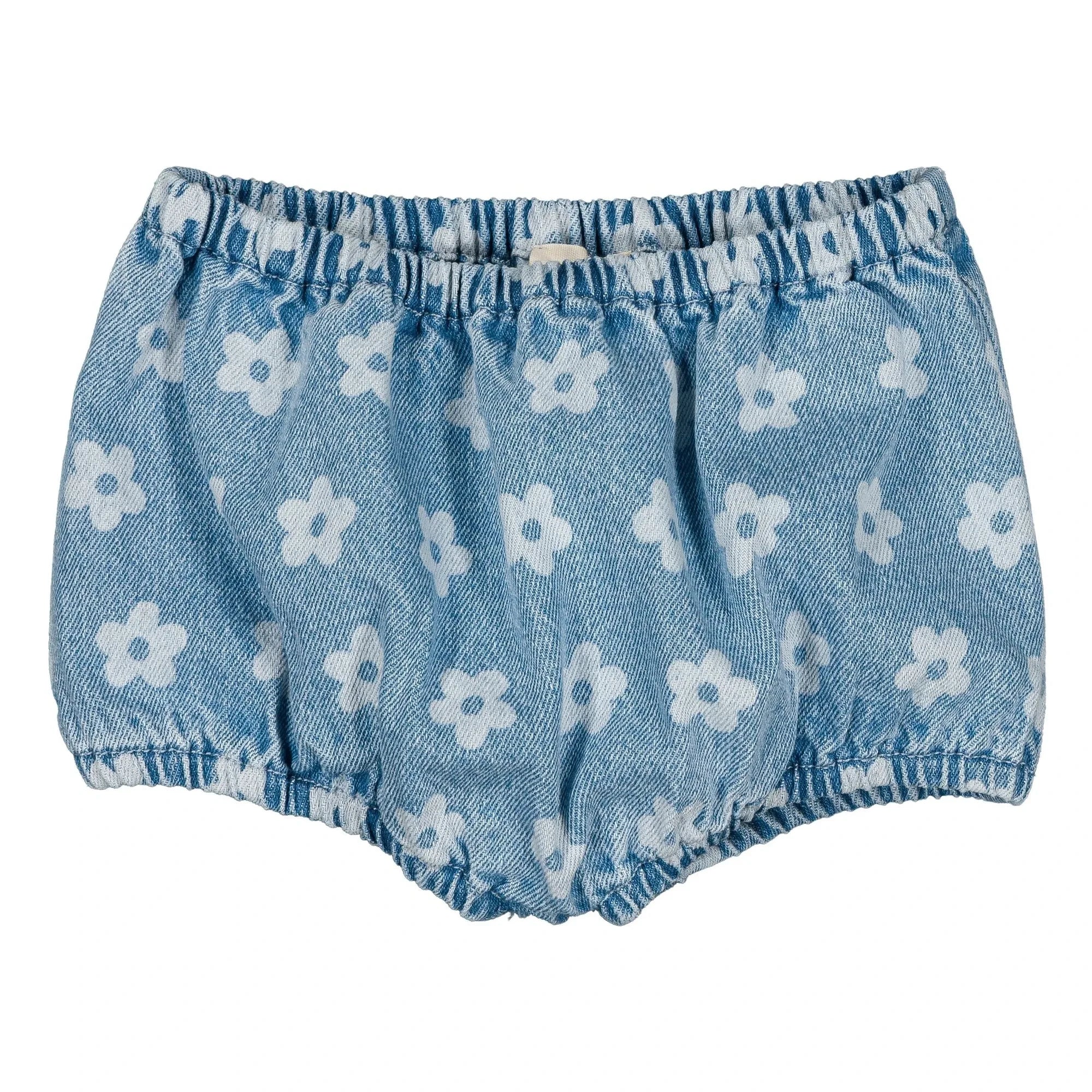 Louis Louise - Yoyo Bloomers aus geblümtem Denim | Hellblau
