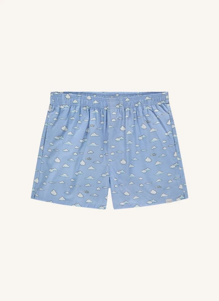 Pockies - "Clouds" Boxer Şort | Açık Mavi