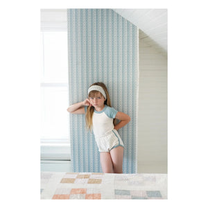Soor Ploom - Zweifarbiges Bio-Baumwoll Softball T-Shirt | Eisblau
