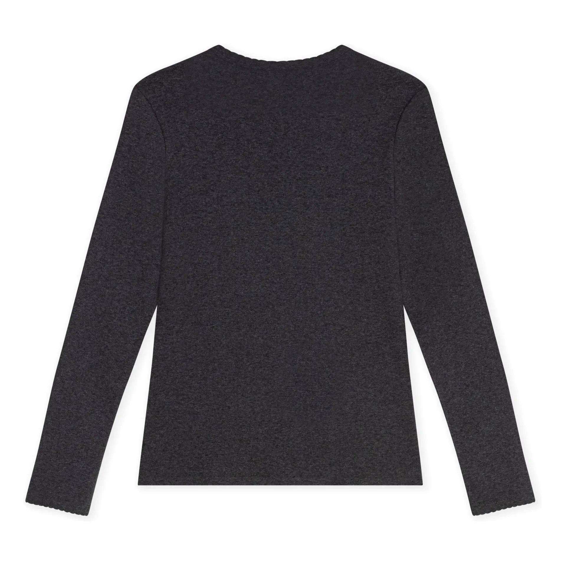 Petit Bateau - Point Cocotte organik pamuklu T-shirt | Kömür grisi