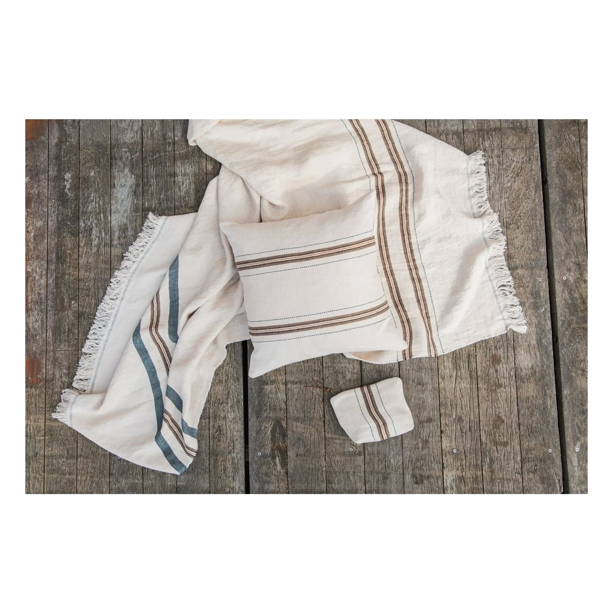 Libeco – Belgisches Handtuch Tinos Kissenbezug | Ecru