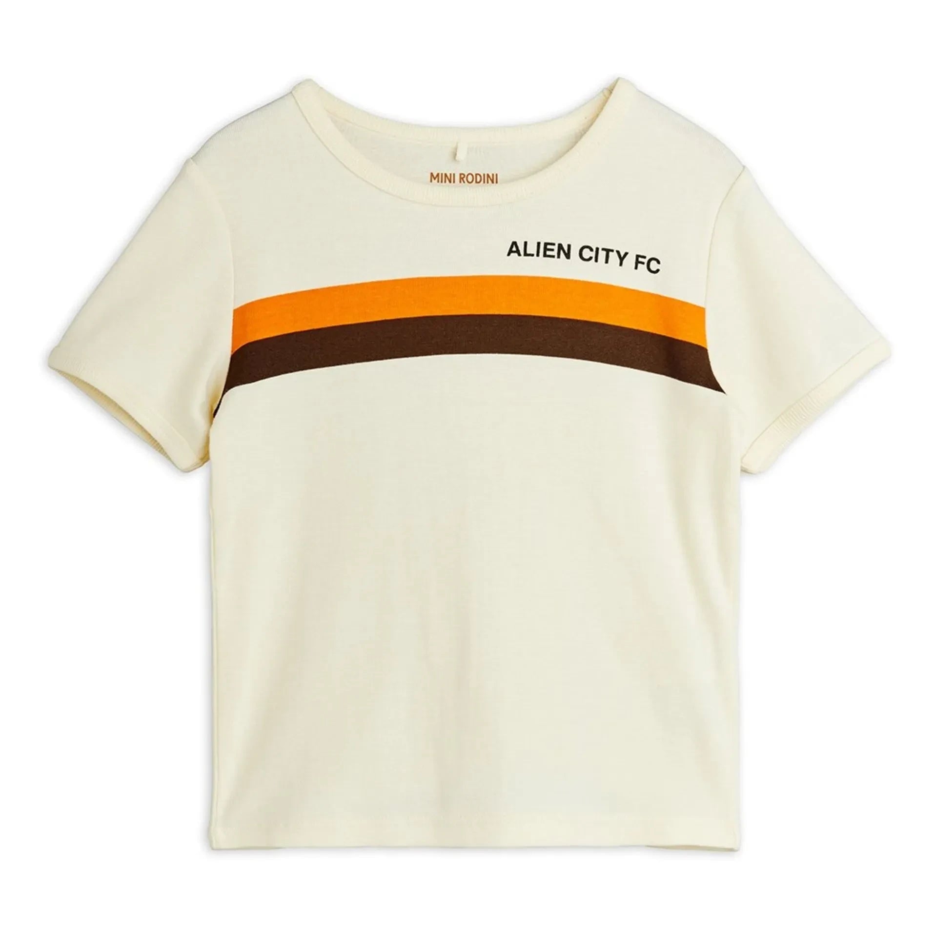 Mini Rodini - Alien City 8 Bio-Baumwoll-T-Shirt | Cremeweiß