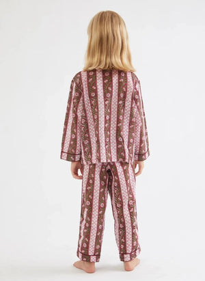 Folkloore - Blumendesign Pyjama - Folkloore x Smallable | Grün