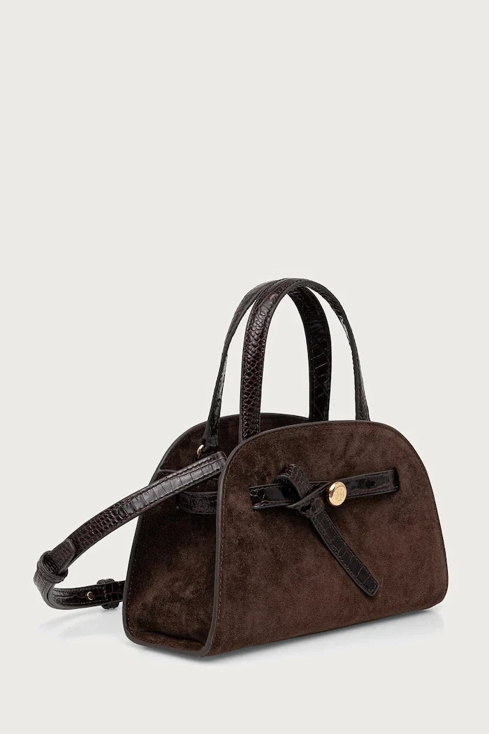 Tory Burch Romy Small Bauletto Kadın Süet Tote Çanta