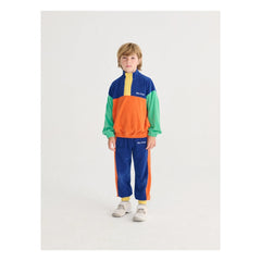 Bobo Choses - Sweatshirt aus Bio-Baumwollfrottee mit Farbblöcken | Orange