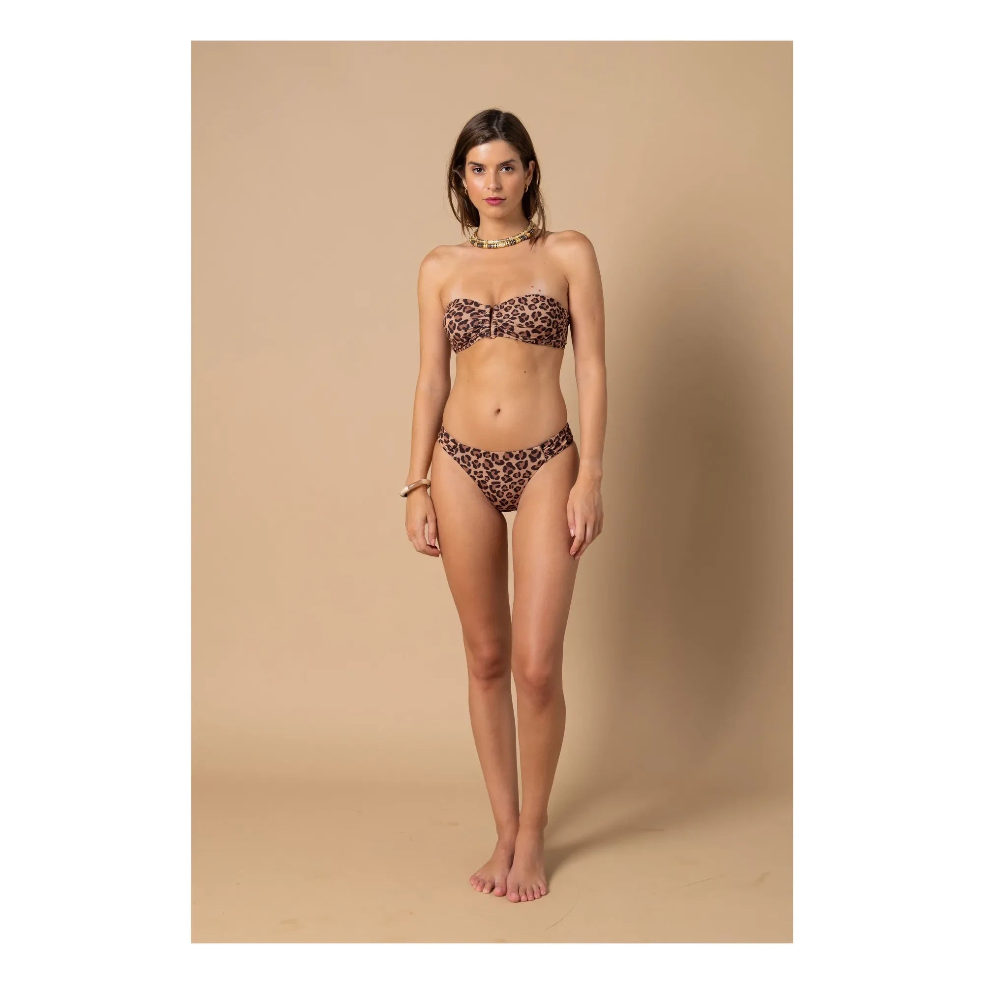 Alma Deia - Lena Tiefer Schnitt Bikinihose | Beige