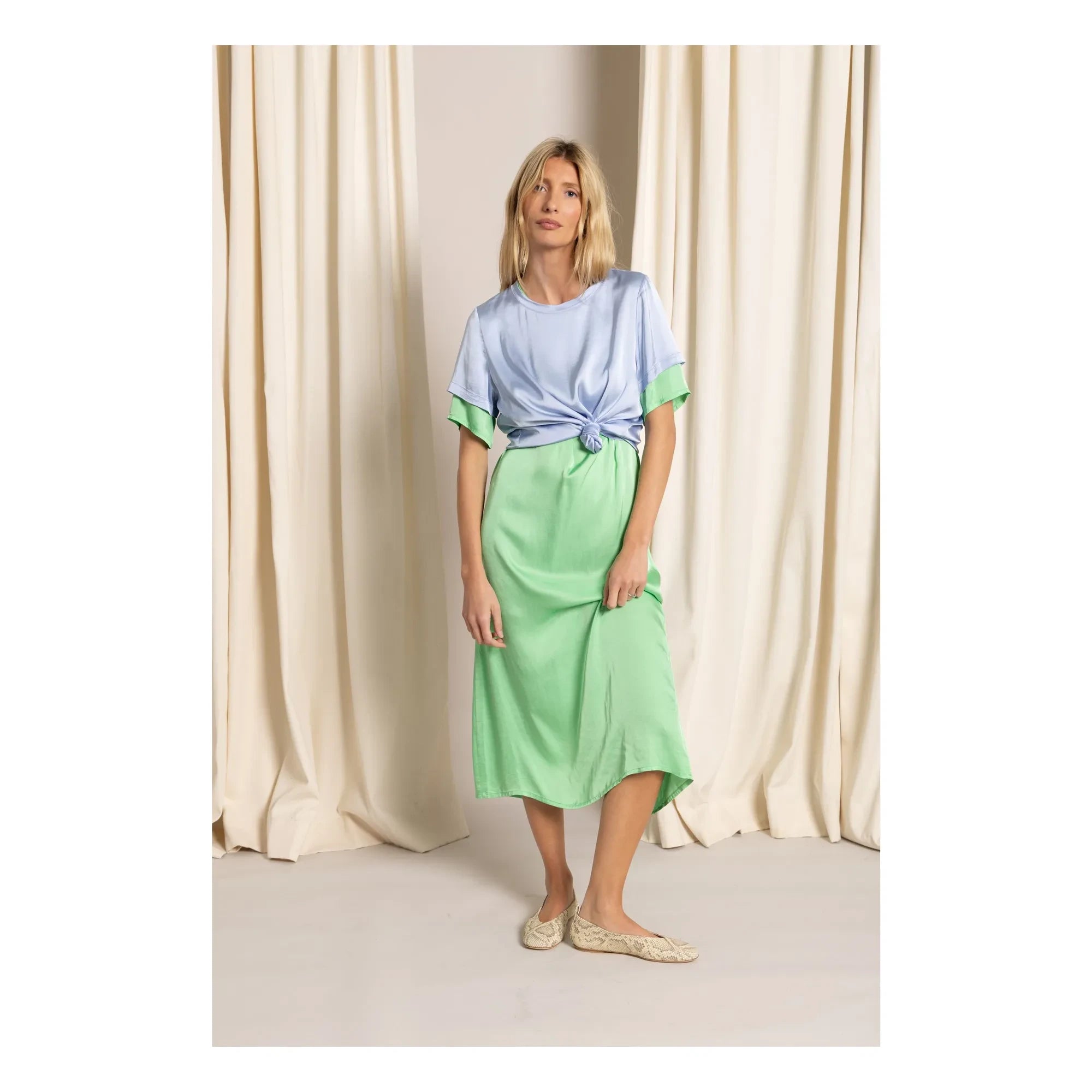 Smallable Woman - Edith T-Shirt-Kleid | Wiesengrün