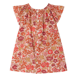 Bonpoint - Carmella Fleurie Bio-Baumwollkleid | Puderrosa