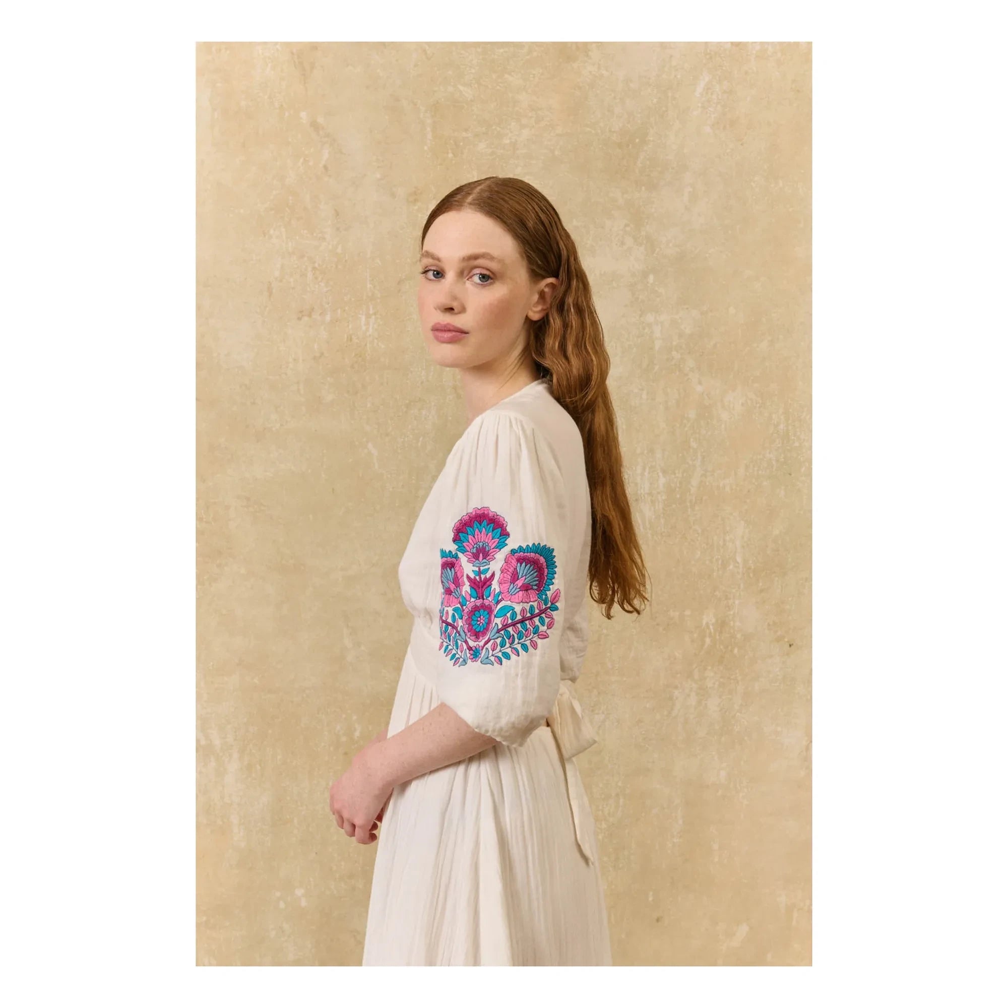 Louise Misha - Aurelia Kleid aus Bio-Baumwolle | Weiß