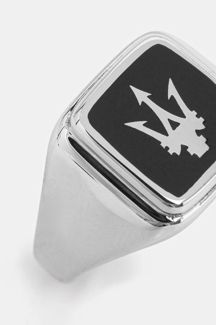 MASERATI erkek metal mühür yüzük ICONIC