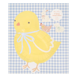 Meri Meri - Frühlings-Tier-Teller - 8er Set