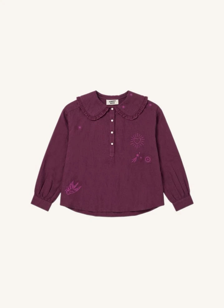 Hundred Pieces - Candy Stars Bluse | Lila
