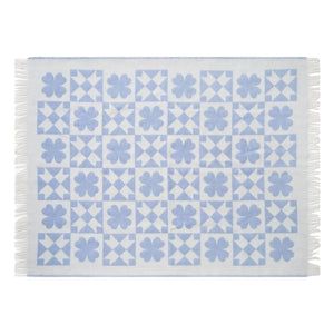 &Klevering - Damalı Patch Yorgan | Mavi