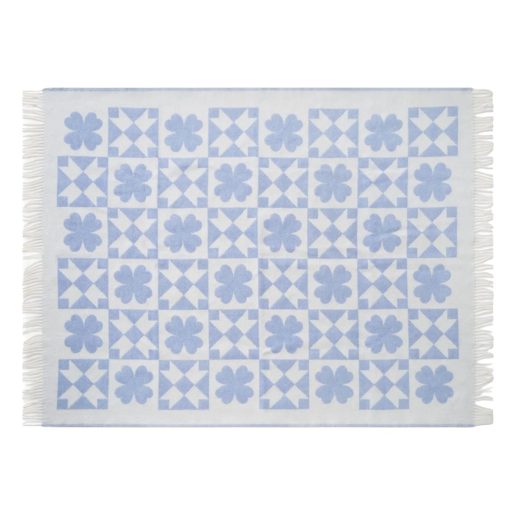 &Klevering - Damalı Patch Yorgan | Mavi
