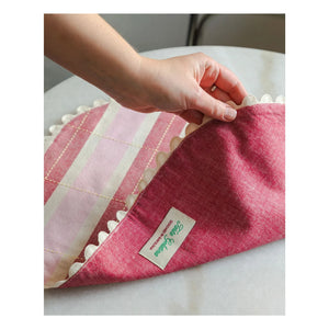 Tarta Gelatina - Platzsets aus Bio-Baumwolle – 2er-Set | Rosa