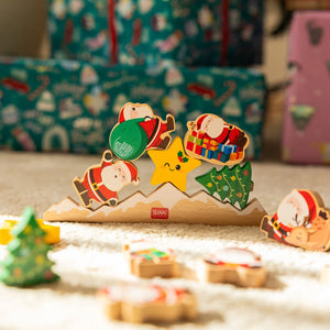 Legami - Stapelbares Holzspiel - Ho Ho Ho Balancing Game