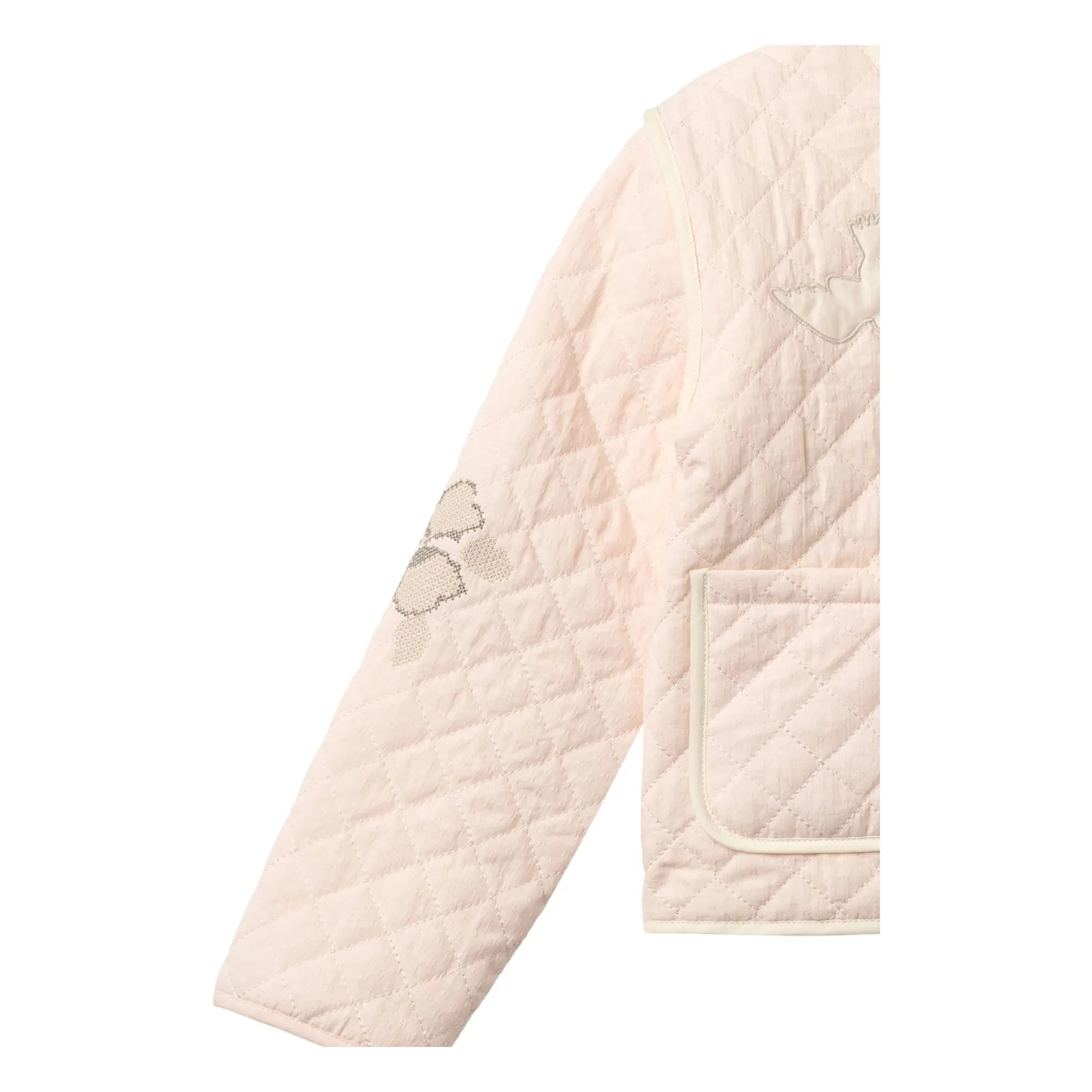 Copenhagen Colors - Steppjacke aus Bio-Baumwolle mit Stickerei | Lychee Pink