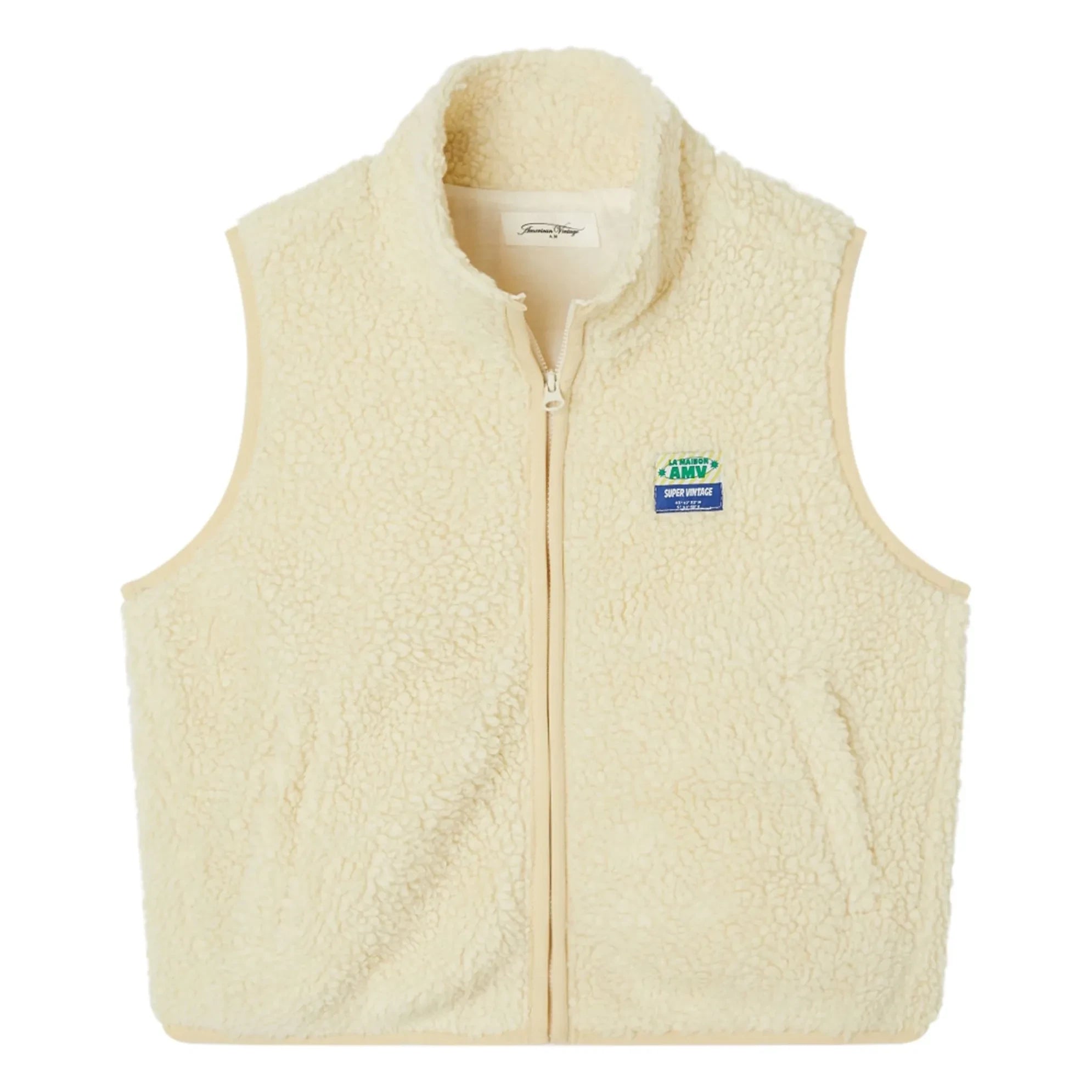 American Vintage - Sherpa Hoktown ärmellose Jacke | Ecru