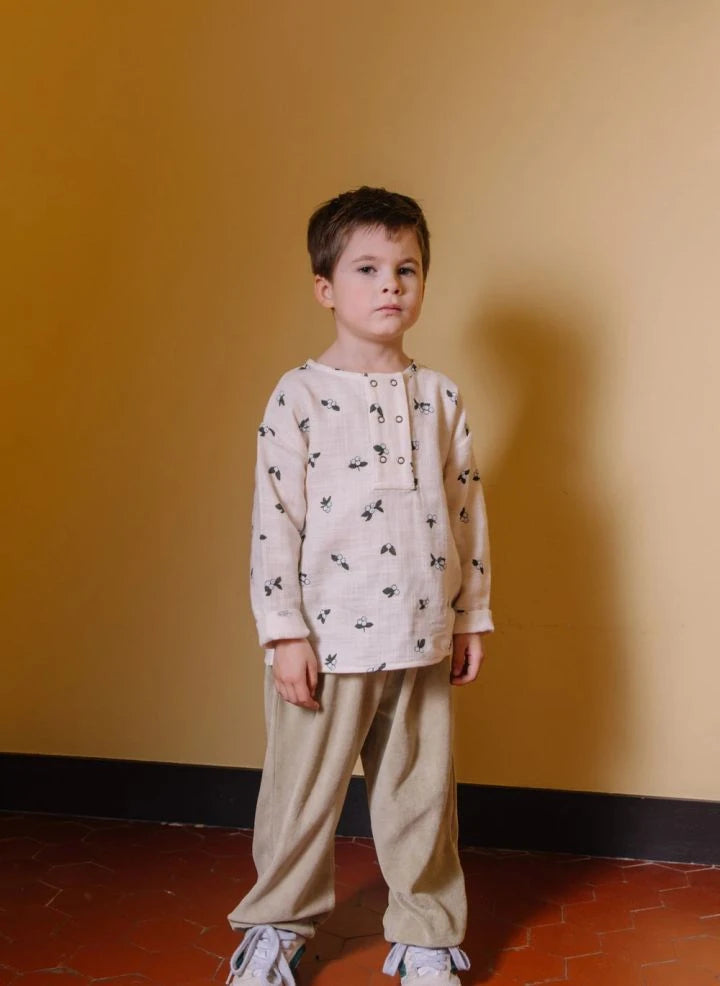 Studio Bohème - Romeo Gui Bio-Baumwoll-Kurta | Ecru