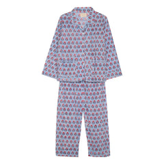 SISSEL EDELBO - Pyjama aus Bio-Baumwolle | Blau