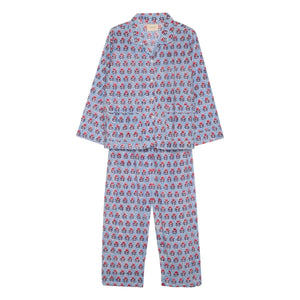 SISSEL EDELBO - Pyjama aus Bio-Baumwolle | Blau