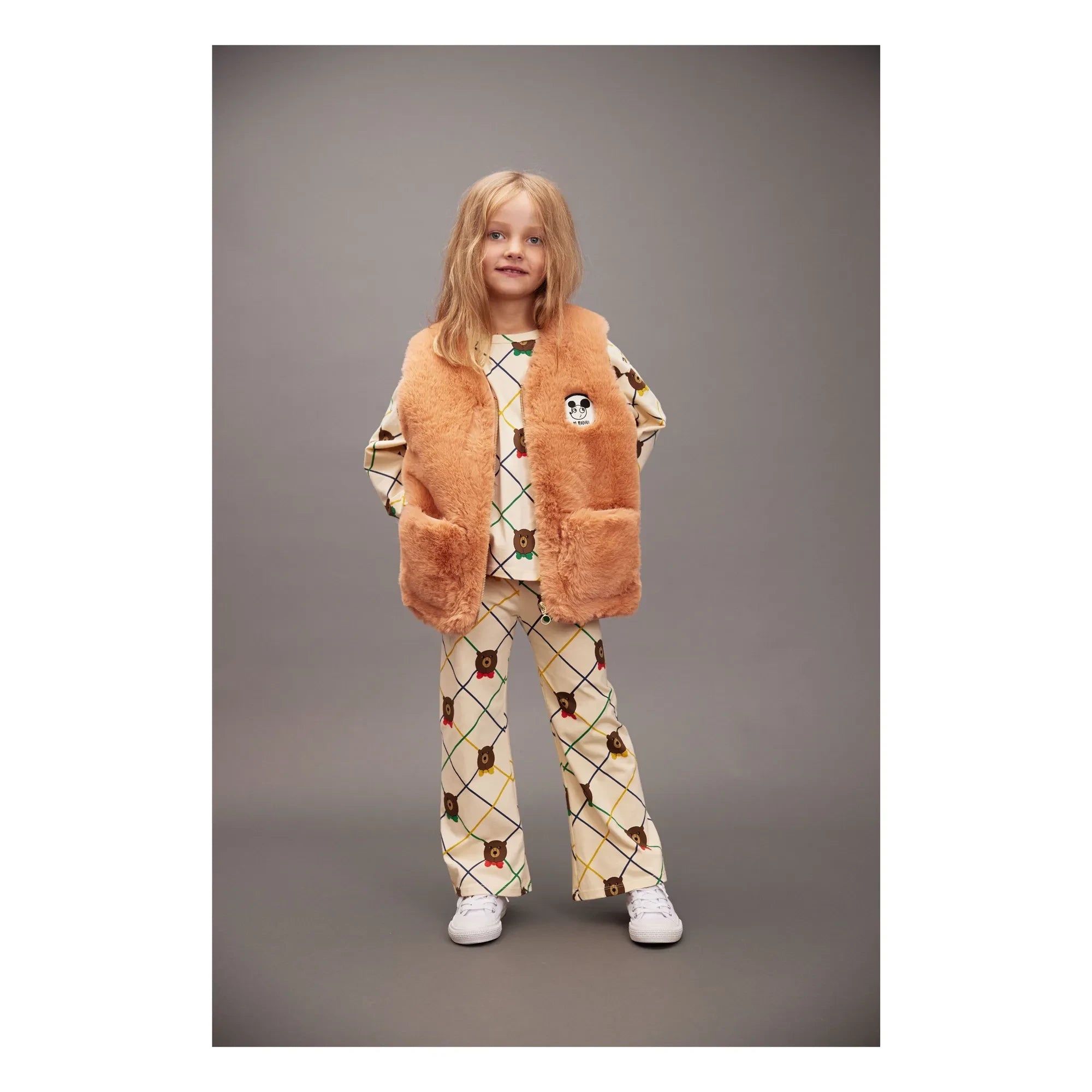 Mini Rodini - Bären-T-Shirt Bio-Baumwolle | Ecru