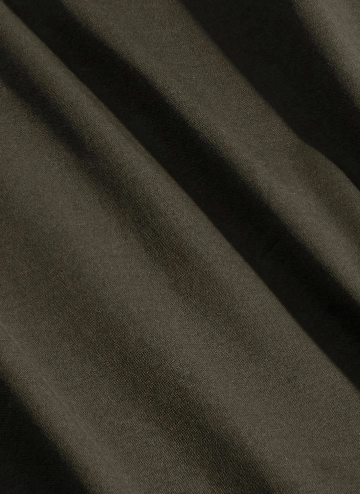 NN.07 - Nat Logo 3525 organische Baumwoll-T-Shirt | Dunkel Khaki