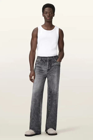AllSaints wide leg erkek LENNY kot pantolon
